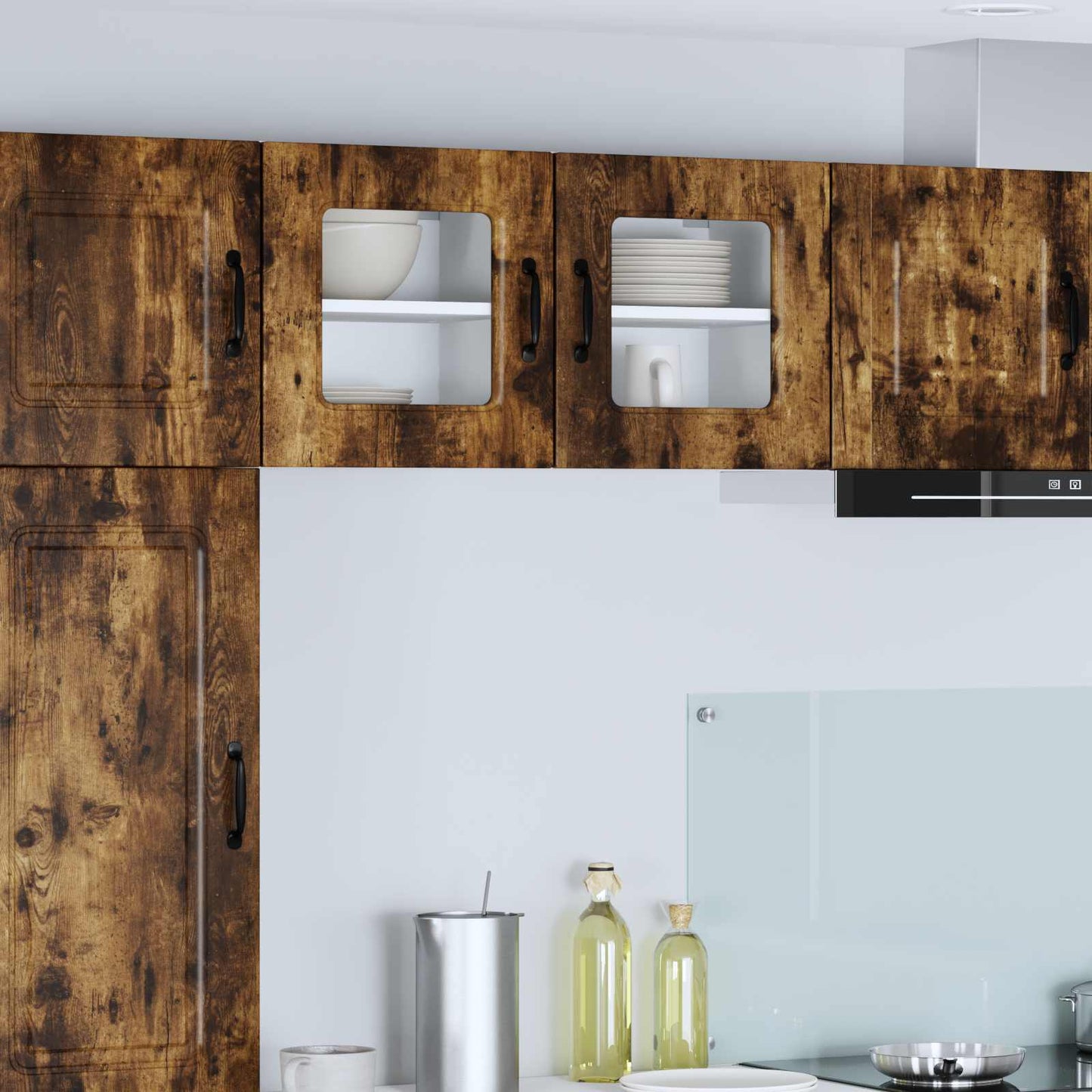 Dishwasher Panel Kalmar 2 pcs Smoked Oak 40 x 31 x 40 cm
