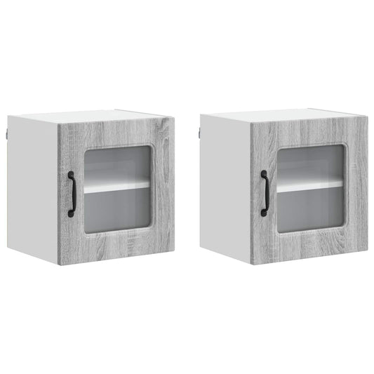 Dishwasher Panel Kalmar 2 pcs Grey Sonoma Engineered Wood