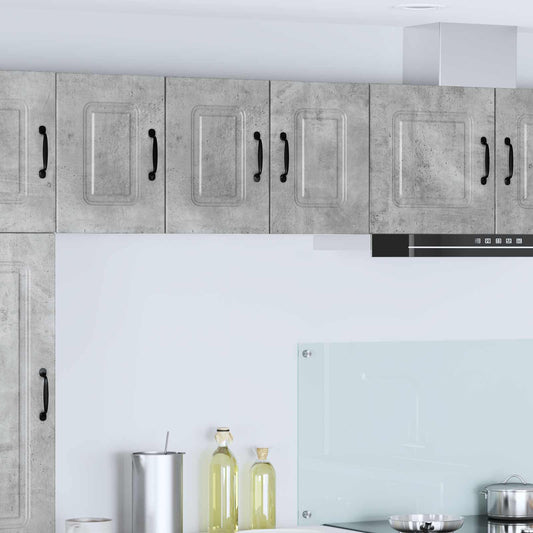 Dishwasher Panel Kalmar 2 pcs Concrete Grey Engineered Wood