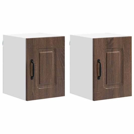 Dishwasher Panel Kalmar 2 pcs Brown Oak Engineered Wood