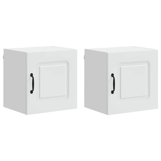 Dishwasher Panel Kalmar 2 pcs White Engineered Wood