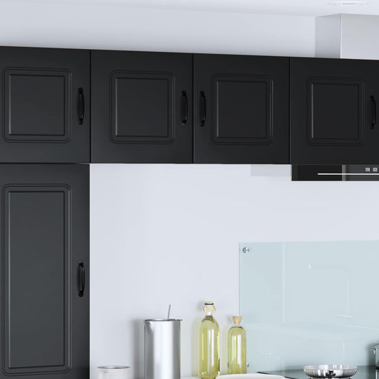 Dishwasher Panel Kalmar 2 pcs Black Engineered Wood