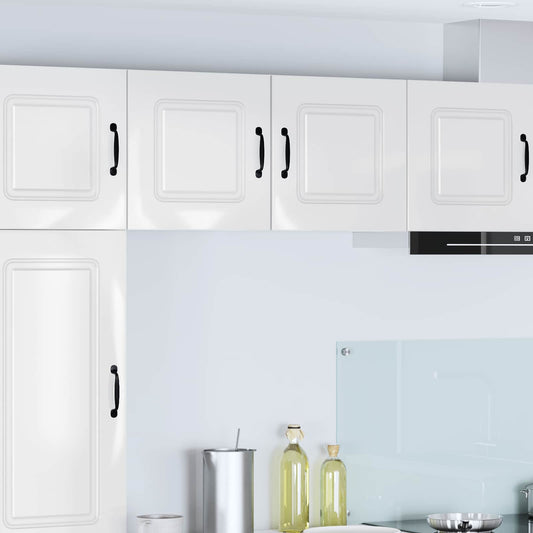 Dishwasher Panel Kalmar 2 pcs High Gloss White Engineered Wood