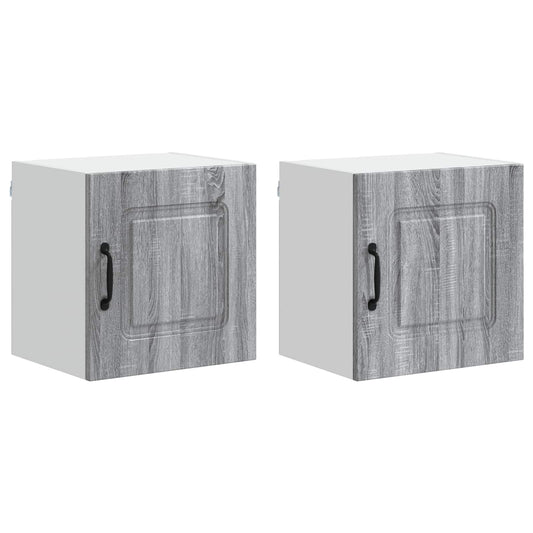 Dishwasher Panel Kalmar 2 pcs Grey Sonoma Engineered Wood