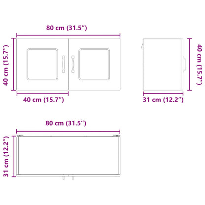 Dishwasher Panel Kalmar Sonoma Oak 80 x 31 x 40 cm