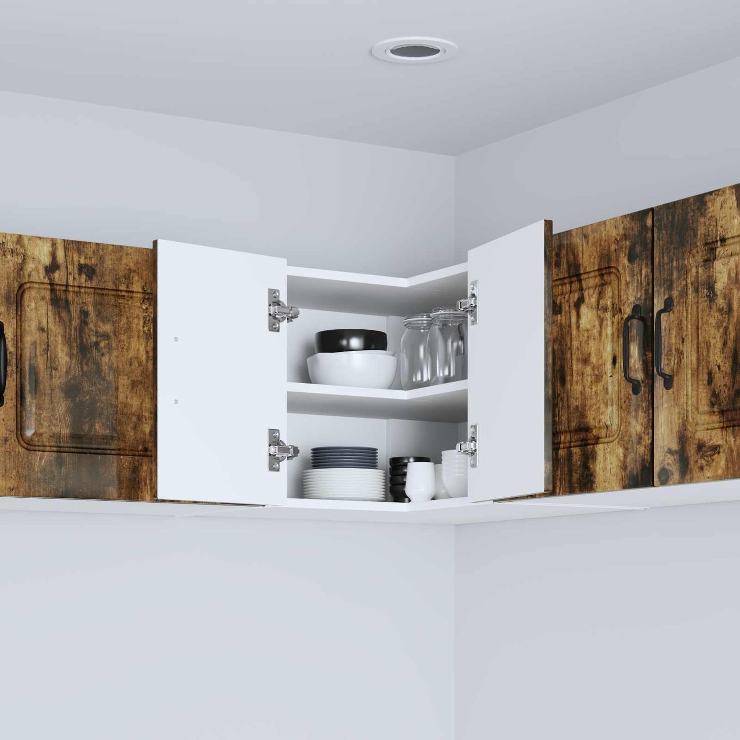 Dishwasher Panel Kalmar Smoked Oak 57 x 57 x 40 cm