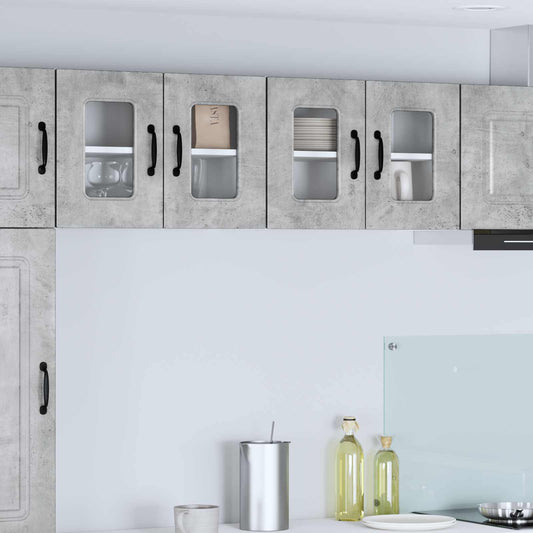 Dishwasher Panel Kalmar 2 pcs Concrete Grey Engineered Wood