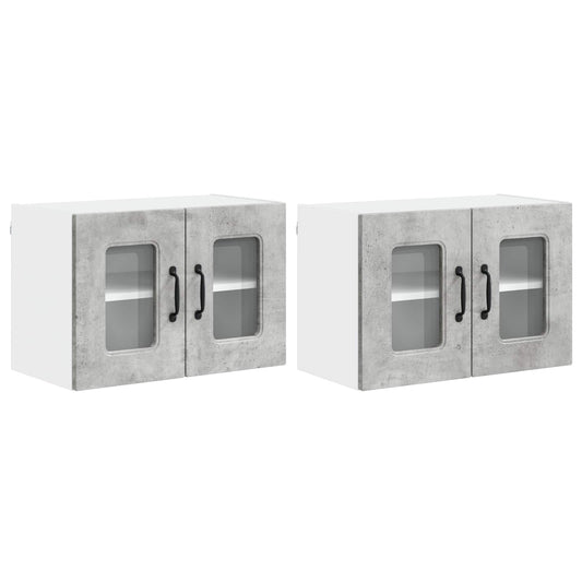 Dishwasher Panel Kalmar 2 pcs Concrete Grey Engineered Wood