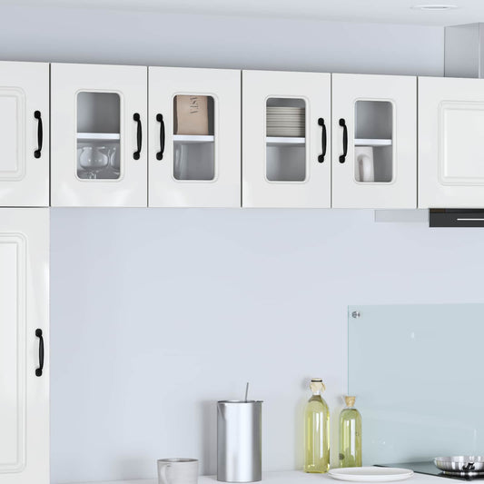 Dishwasher Panel Kalmar 2 pcs High Gloss White Engineered Wood