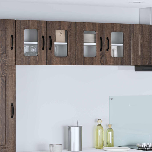 Dishwasher Panel Kalmar 2 pcs Brown Oak Engineered Wood