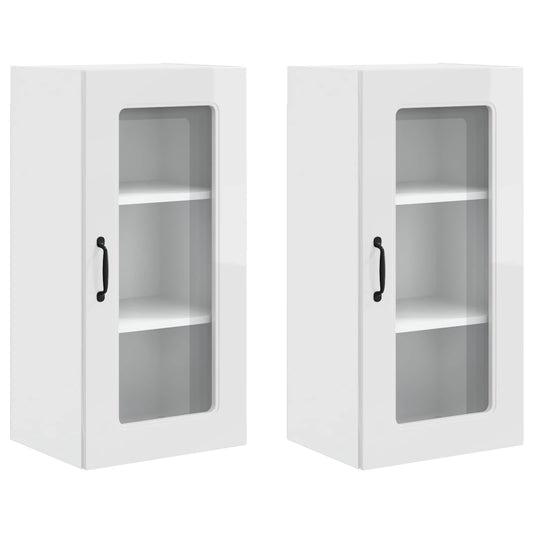 Dishwasher Panel Kalmar 2 pcs High Gloss White Engineered Wood