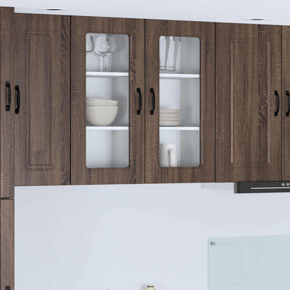 Dishwasher Panel Kalmar Brown Oak 40 x 31 x 80 cm