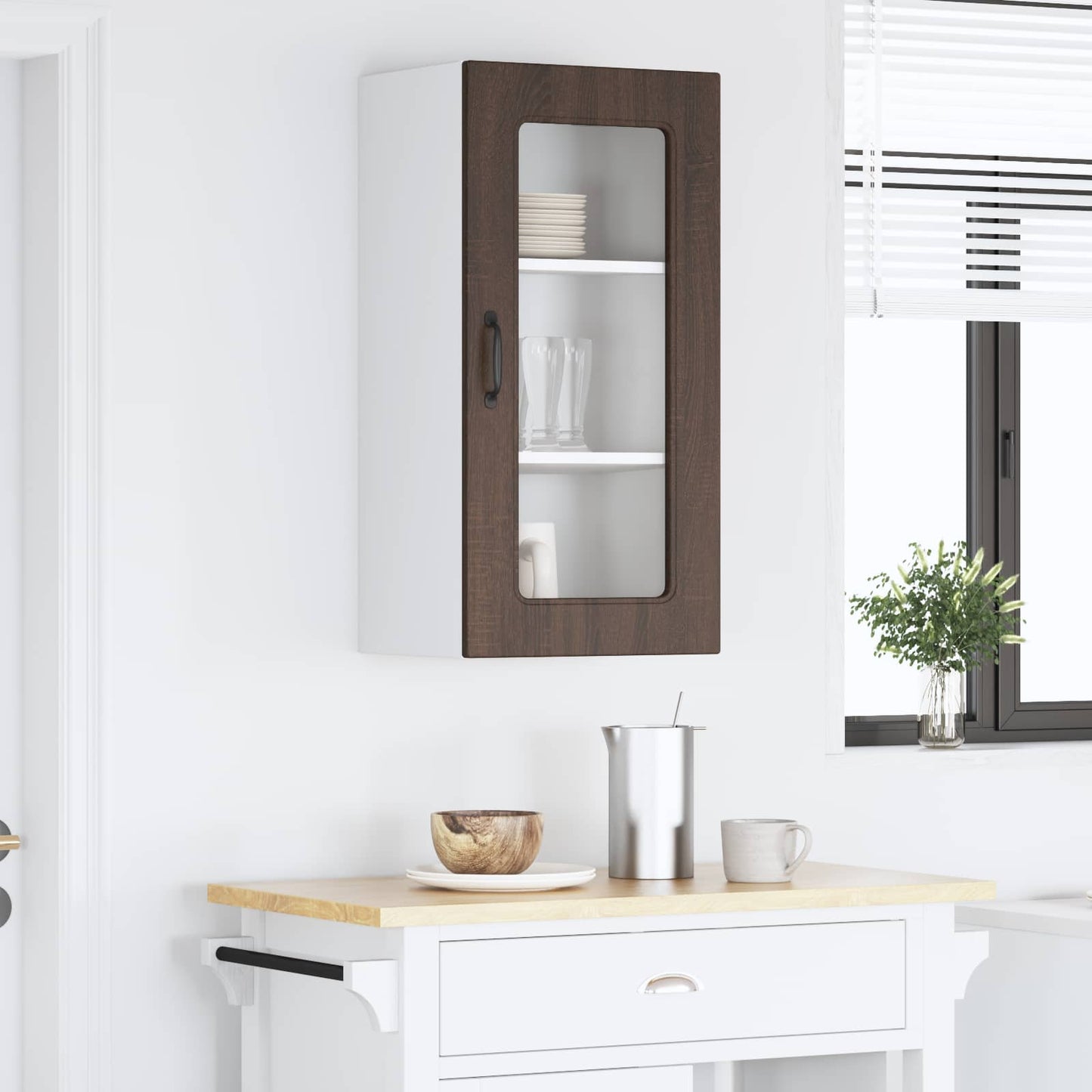 Dishwasher Panel Kalmar Brown Oak 40 x 31 x 80 cm