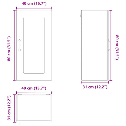 Dishwasher Panel with Storage Kalmar Old Wood 40 x 31 x 80 cm