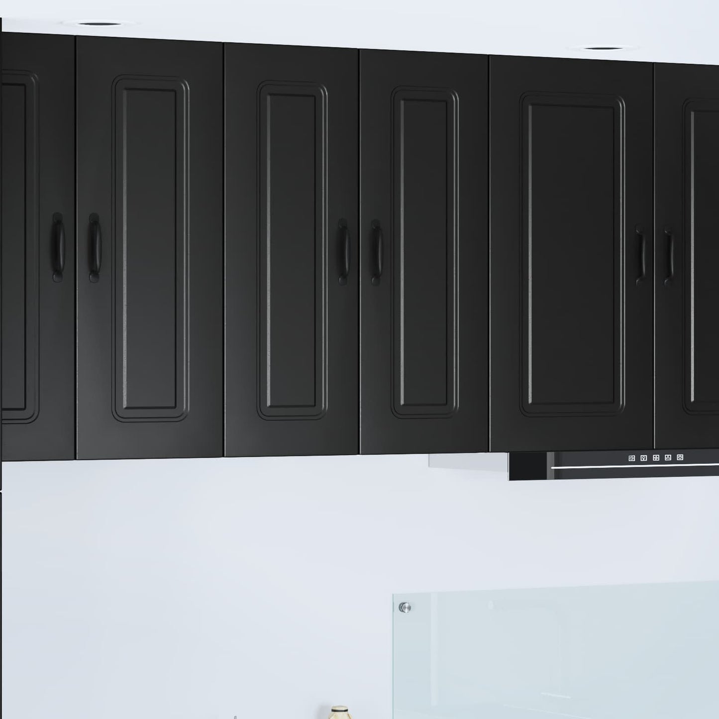 Dishwasher Panel Kalmar Black 30 x 31 x 80 cm Engineered Wood