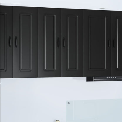Dishwasher Panel Kalmar Black 30 x 31 x 80 cm Engineered Wood