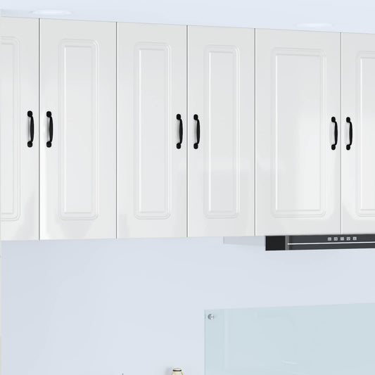 Dishwasher Panel Kalmar 2 pcs High Gloss White Engineered Wood