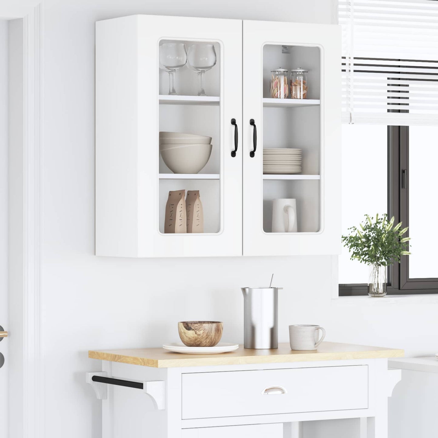 Dishwasher Panel Kalmar High Gloss White 80 x 31 x 80 cm