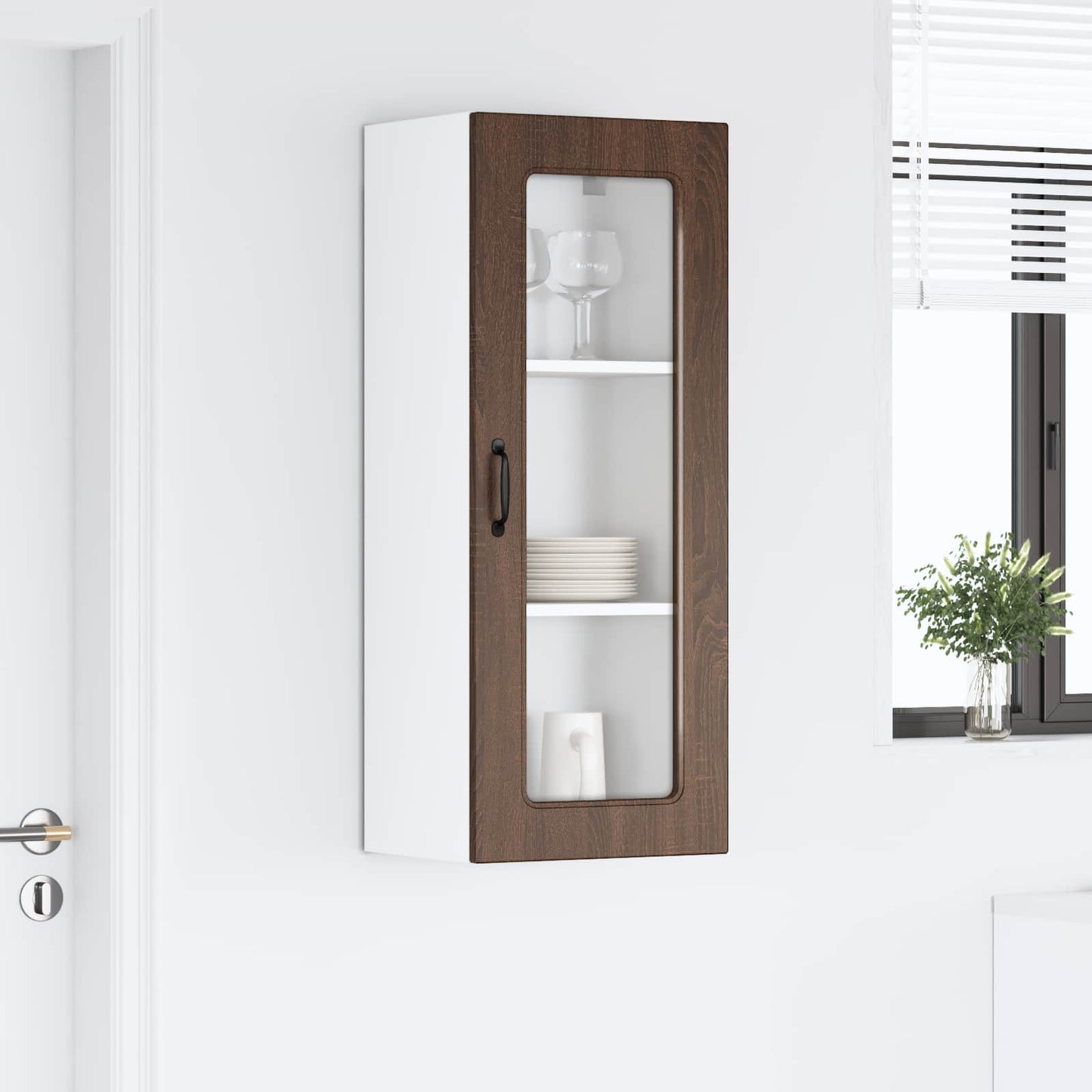 Dishwasher Panel Kalmar Brown Oak 40 x 31 x 100 cm