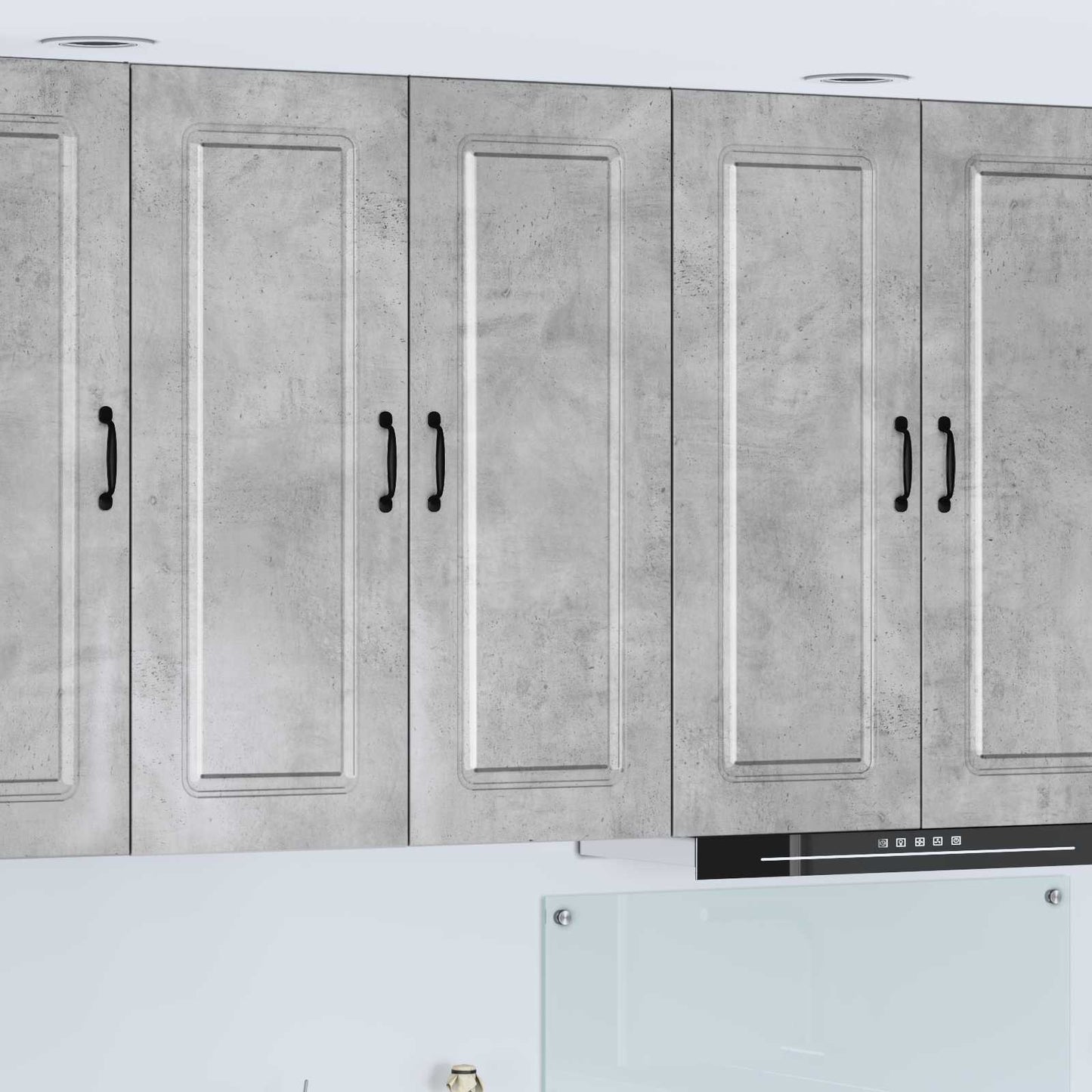 Dishwasher Panel Kalmar Concrete Grey 80 x 31 x 100 cm