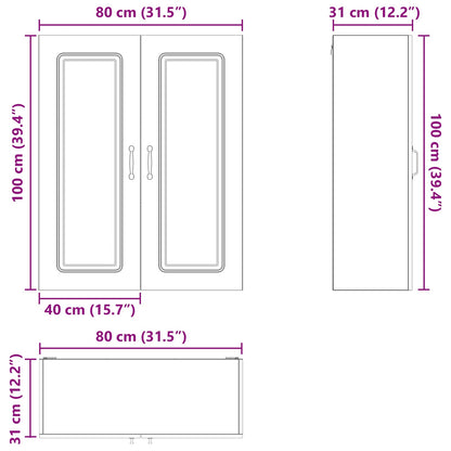 Dishwasher Panel Kalmar Artisan Oak 80 x 31 x 100 cm