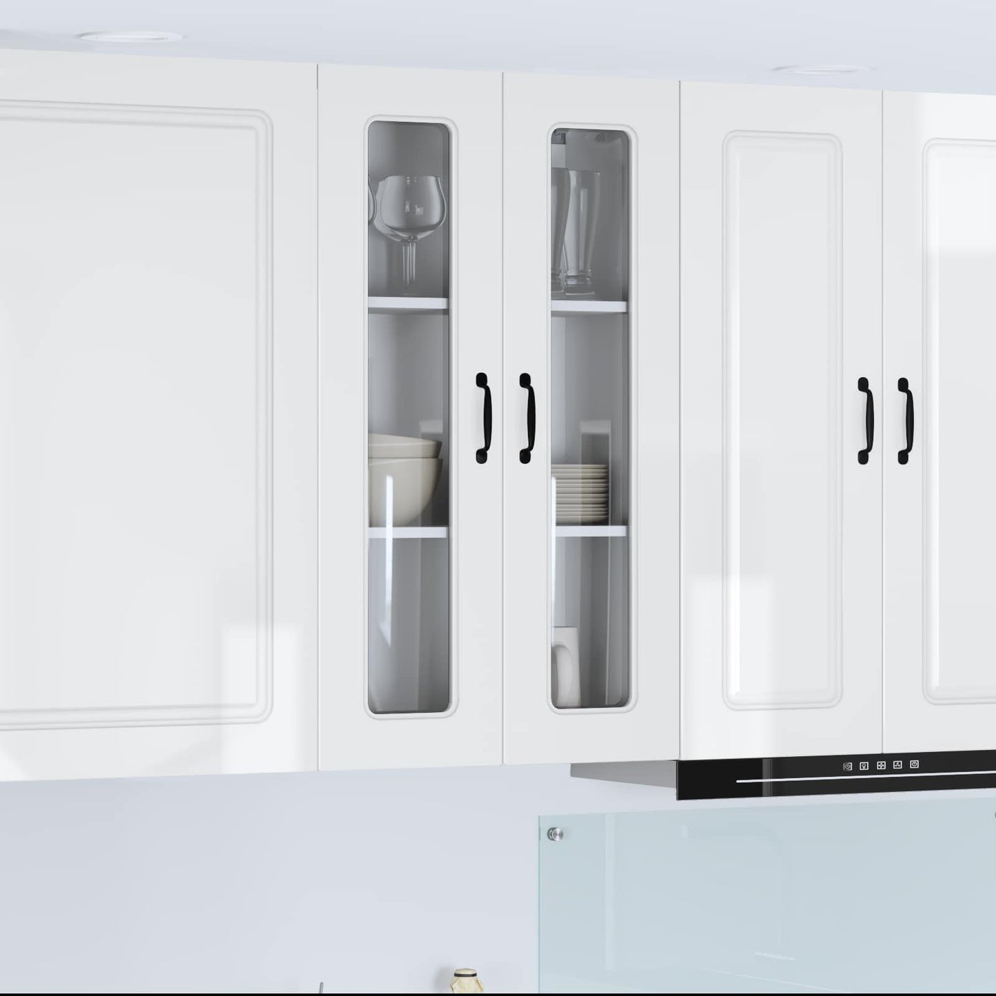 Dishwasher Panel Kalmar High Gloss White 60 x 31 x 100 cm