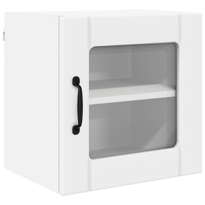 Wall Glass Cabinet LUCCA 2 pcs White 40 x 31 x 40 cm