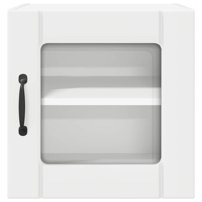 Wall Glass Cabinet LUCCA 2 pcs White 40 x 31 x 40 cm