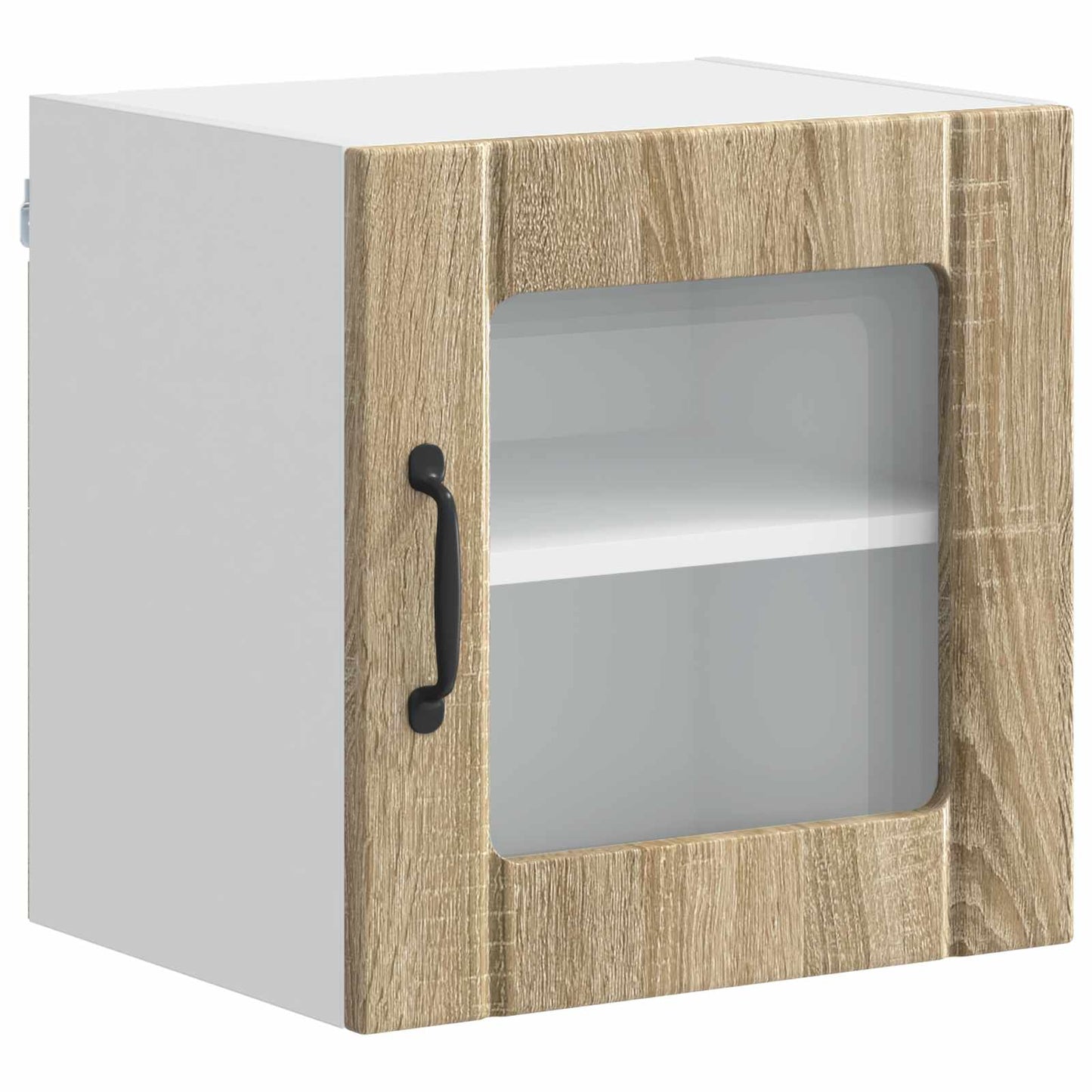 Wall Glass Cabinet LUCCA 2 pcs Sonoma Oak 40 x 31 x 40 cm