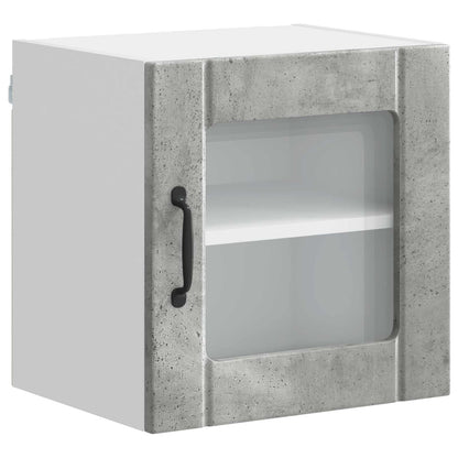 Wall Glass Cabinet LUCCA Concrete Grey 40 x 31 x 40 cm