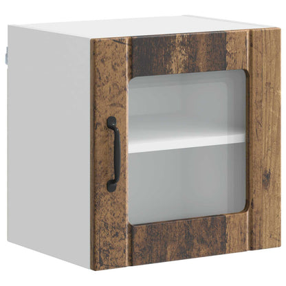 Wall Glass Cabinet LUCCA Old Wood 40 x 31 x 40 cm
