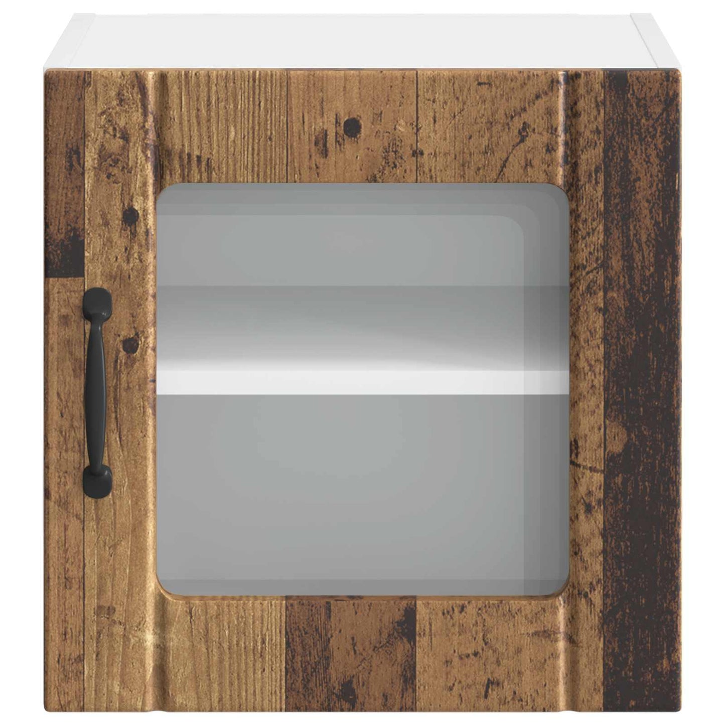 Wall Glass Cabinet LUCCA Old Wood 40 x 31 x 40 cm