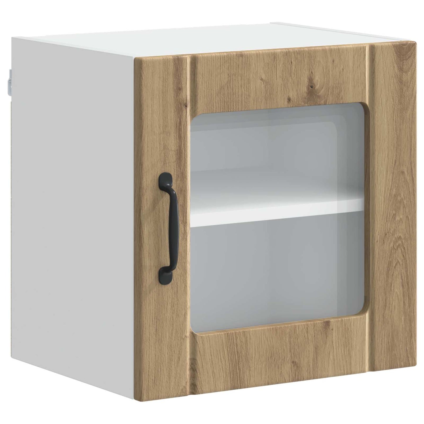 Wall Glass Cabinet LUCCA 2 pcs Artisan Oak 40 x 31 x 40 cm
