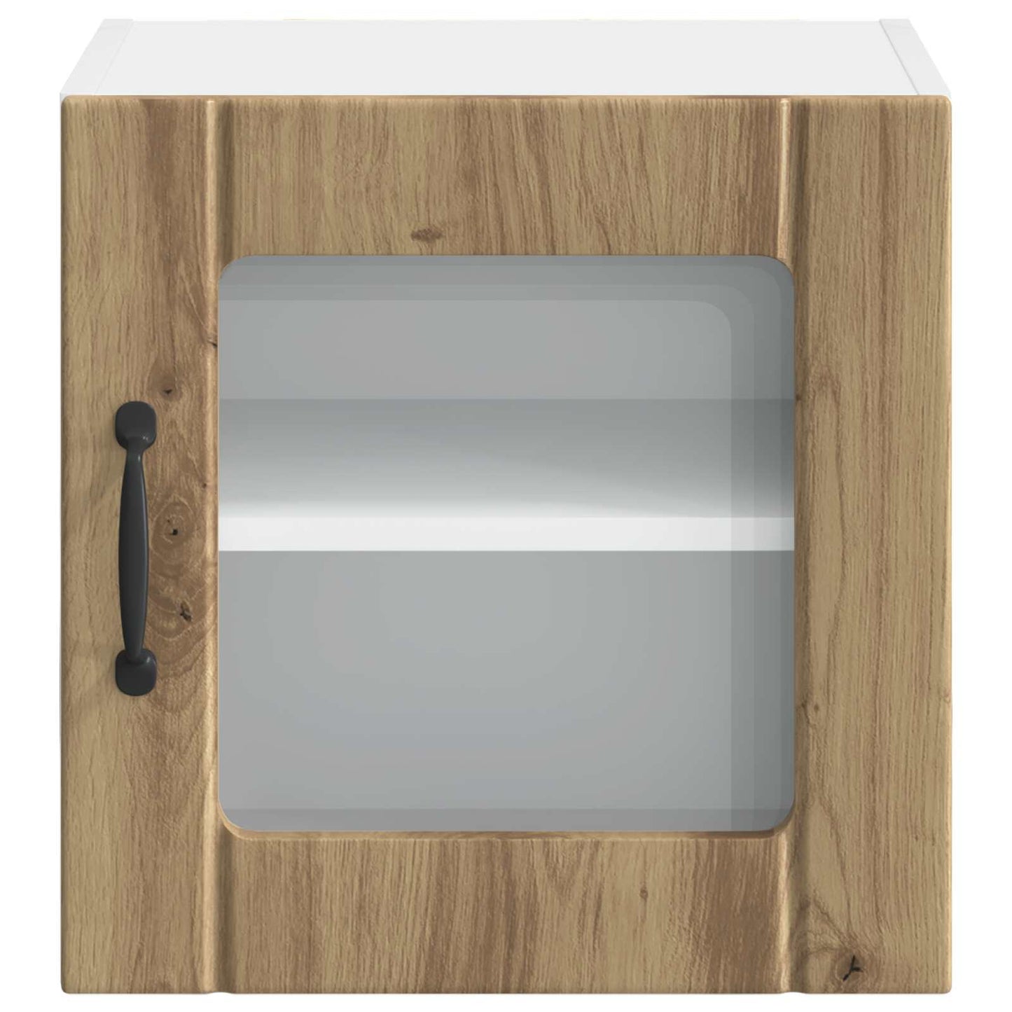 Wall Glass Cabinet LUCCA 2 pcs Artisan Oak 40 x 31 x 40 cm