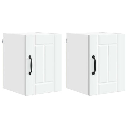 Wall Cabinet LUCCA 2 pcs White 30 x 31 x 40 cm Engineered Wood