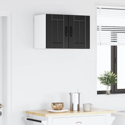 Wall Cabinet LUCCA 2 pcs Black 30 x 31 x 40 cm Engineered Wood