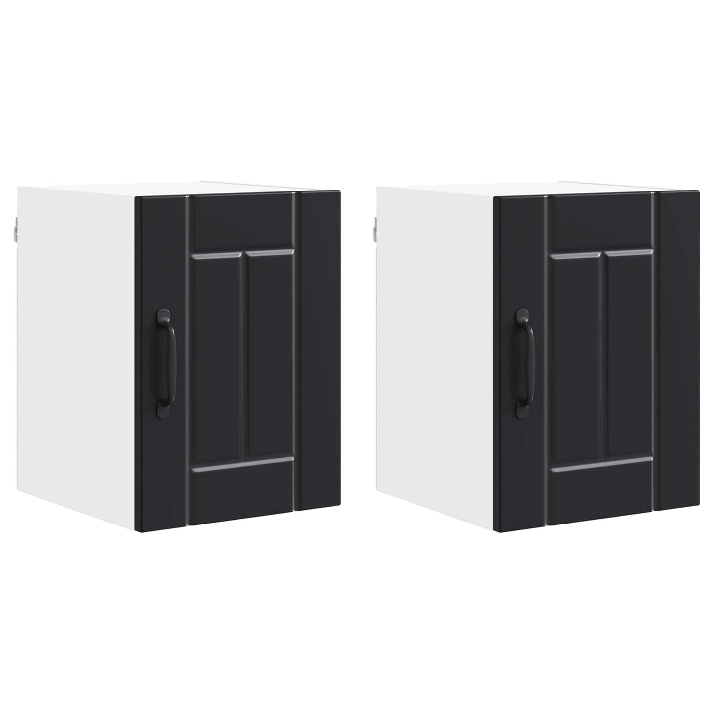 Wall Cabinet LUCCA 2 pcs Black 30 x 31 x 40 cm Engineered Wood
