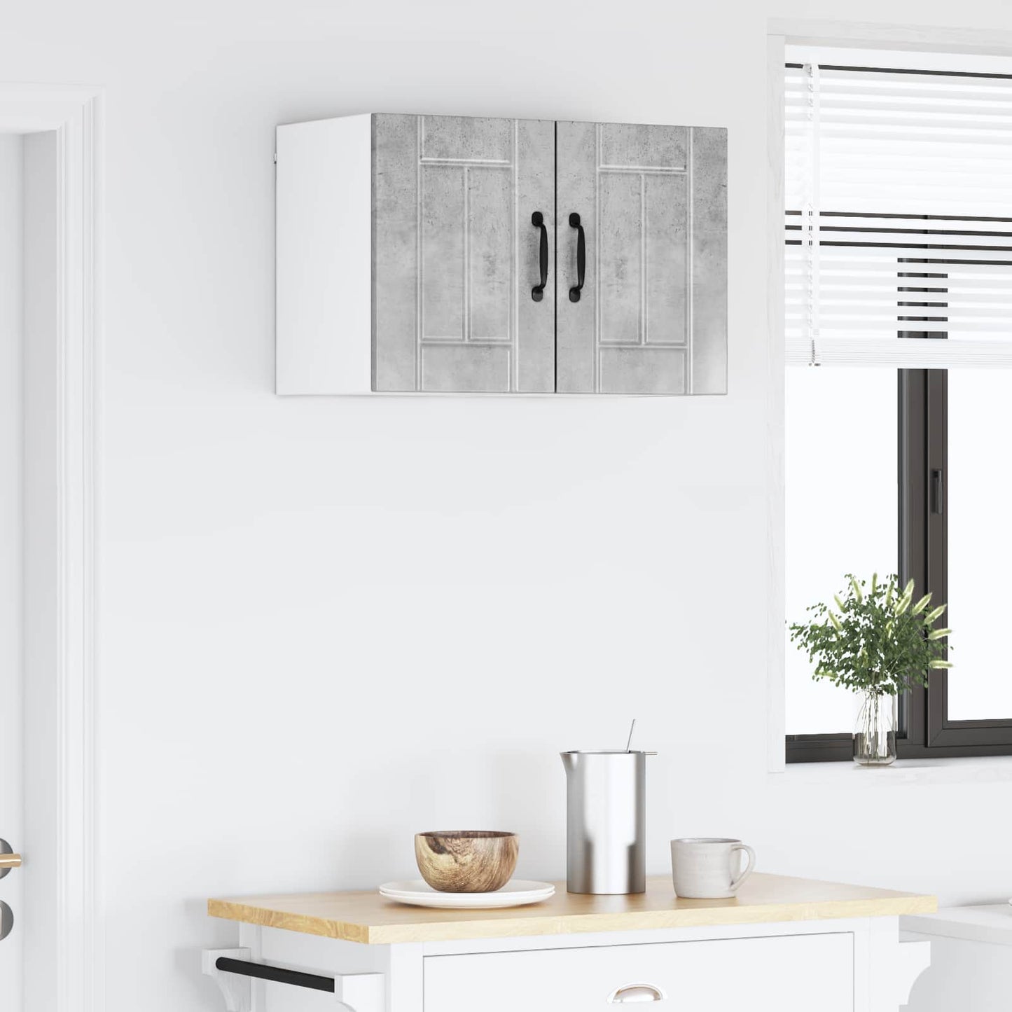 Wall Cabinet LUCCA 2 pcs Concrete Grey 30 x 31 x 40 cm