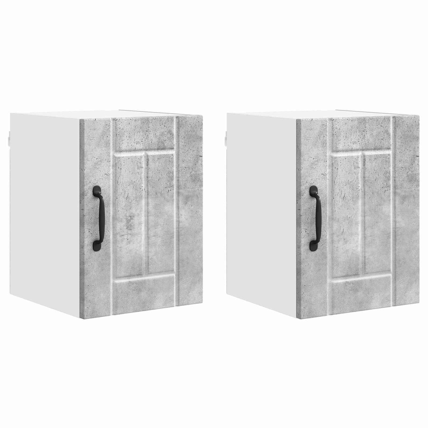 Wall Cabinet LUCCA 2 pcs Concrete Grey 30 x 31 x 40 cm