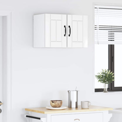 Wall Cabinet LUCCA 2 pcs High Gloss White 30 x 31 x 40 cm