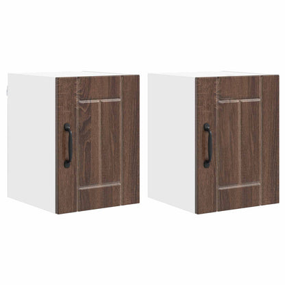 Wall Cabinet LUCCA 2 pcs Brown Oak 30 x 31 x 40 cm