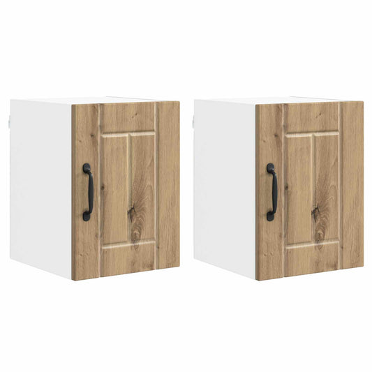 Wall Cabinet LUCCA 2 pcs Artisan Oak Engineered Wood
