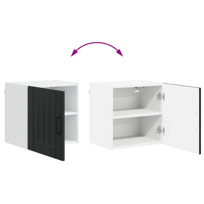 Wall Cabinet LUCCA Black 40 x 31 x 40 cm Engineered Wood