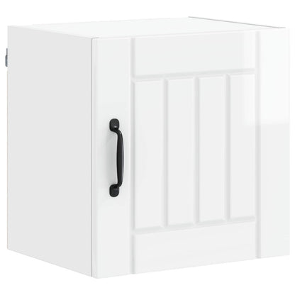 Wall Cabinet LUCCA 2 pcs High Gloss White 40 x 31 x 40 cm