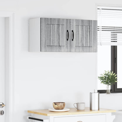 Wall Cabinet LUCCA 2 pcs Grey Sonoma 40 x 31 x 40 cm