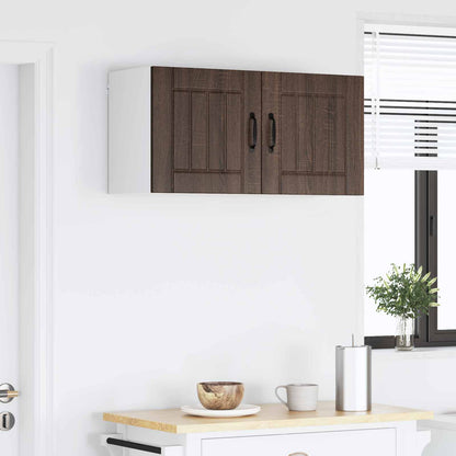 Wall Cabinet LUCCA 2 pcs Brown Oak 40 x 31 x 40 cm
