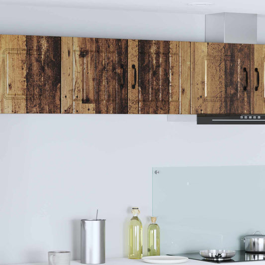 Wall Cabinet LUCCA 2 pcs Old Wood Engineered Wood
