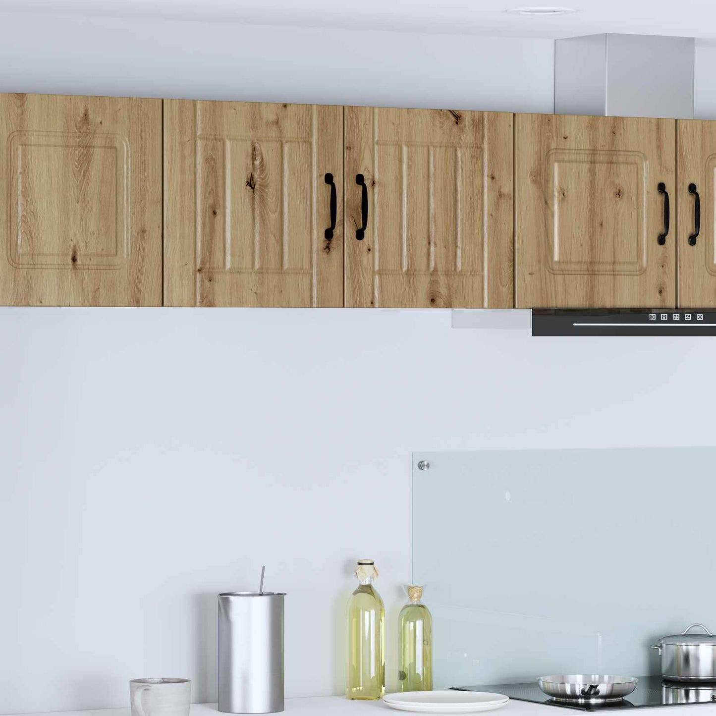 Wall Cabinet LUCCA 2 pcs Artisan Oak Engineered Wood