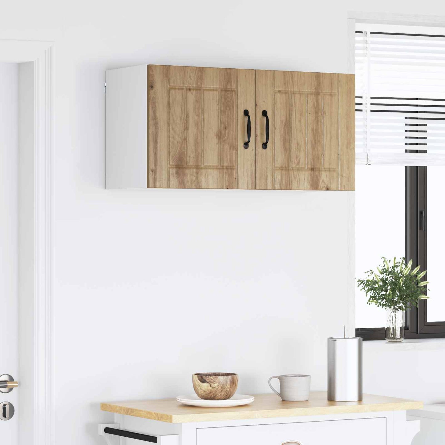 Wall Cabinet LUCCA 2 pcs Artisan Oak Engineered Wood