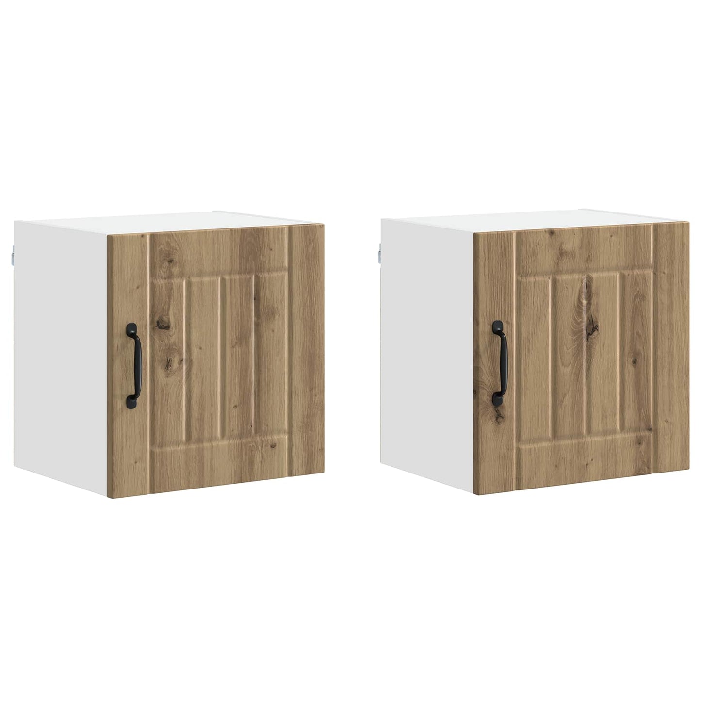 Wall Cabinet LUCCA 2 pcs Artisan Oak Engineered Wood